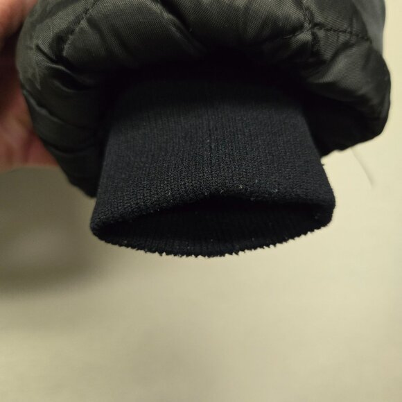 Vintage Horace Small Tuffy Jac Black Quilted Bomber Jacket Satin Flight Police G - Picture 11 of 14